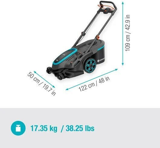 Gardena Powermax Duo 46 36v Μηχανή Γκαζόν Μπαταρίας Solo