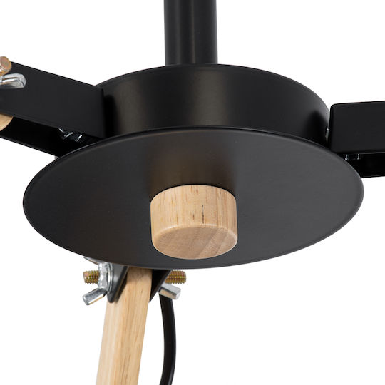 GloboStar Oldschool Deckenleuchte 75cm Schwarz mit Fassung E27