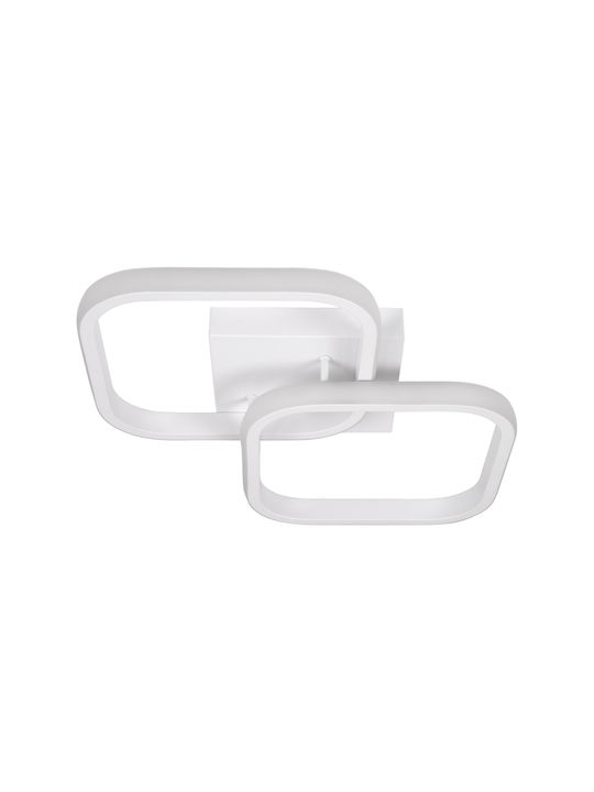 GloboStar Nora Ceiling Mount Light 40cm White with Integrated LED