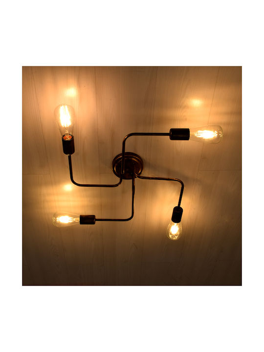 GloboStar Liberta Deckenleuchte 44.5cm Kupfer mit Fassung E27