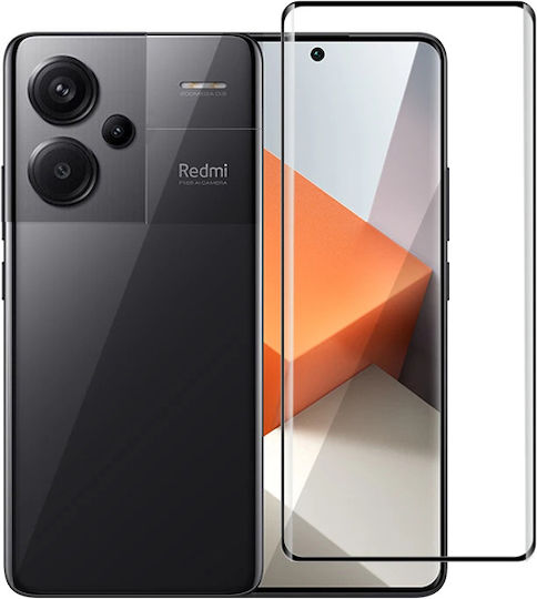 Full Glue Full Face Tempered Glass Μαύρο (Redmi Note 13 Pro+)