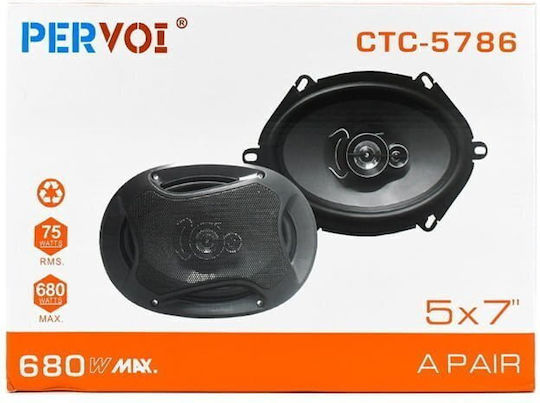 PerVoi Set Auto-Lautsprecher Pervoi 5x7" mit 75W RMS (Mittelklasse)
