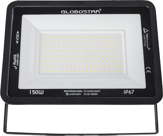 GloboStar Atlas Waterproof LED Floodlight 150W Natural White 4500K IP67