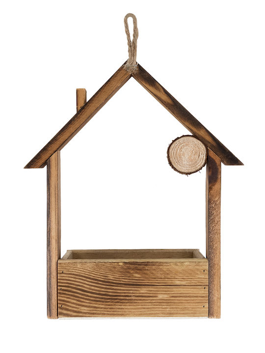 GloboStar Artificial Garden Alsace Κασπώ Ξύλινο Καφέ 18x7.5x27εκ.