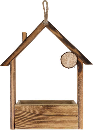 GloboStar Artificial Garden Alsace Ghiveci Lemn Maro 18x7.5x27εκ.