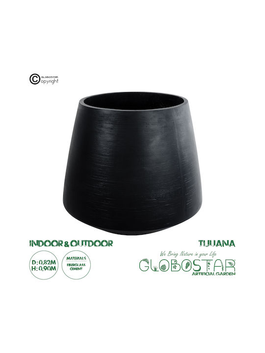 GloboStar Artificial Garden Tijuana Κασπώ Πολυεστερικό Μαύρο 82x82x90εκ.