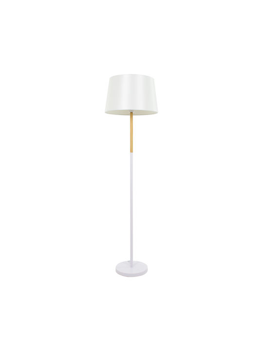 GloboStar Cedar Floor Lamp H148xW40cm. with Socket for Bulb E27 White