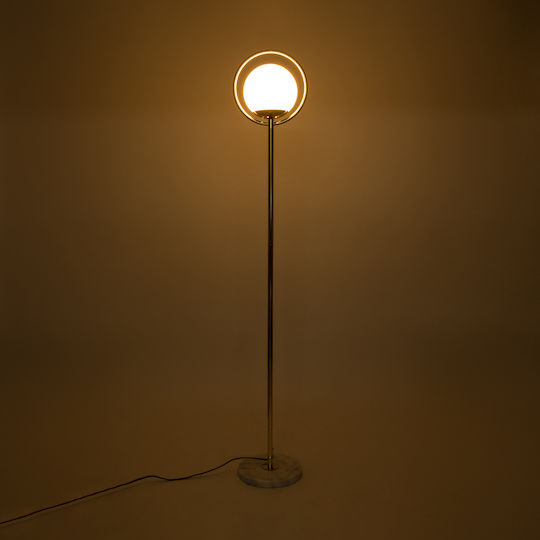 GloboStar VERSAILLES Floor Lamp H150xW23cm. with Socket for Bulb E27 White