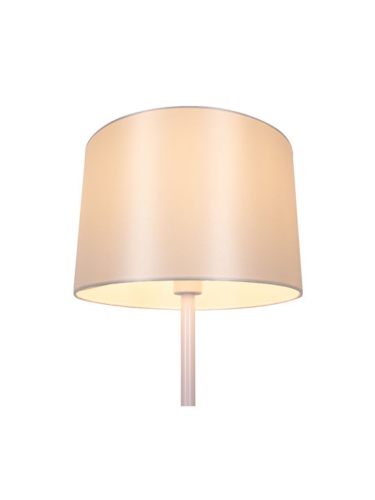 GloboStar Ashley Floor Lamp H145xW40cm. with Socket for Bulb E27 White