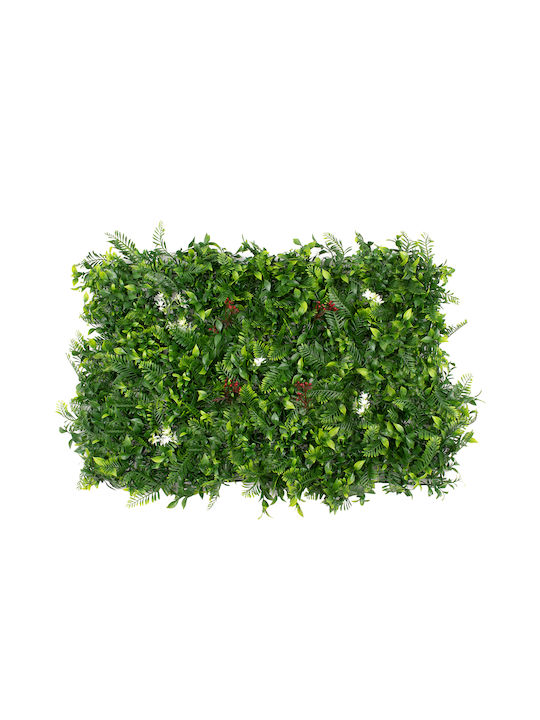 GloboStar Artificial Foliage Panel Ilix-Nanos Fern-Corale-Koufeira 60x40cm