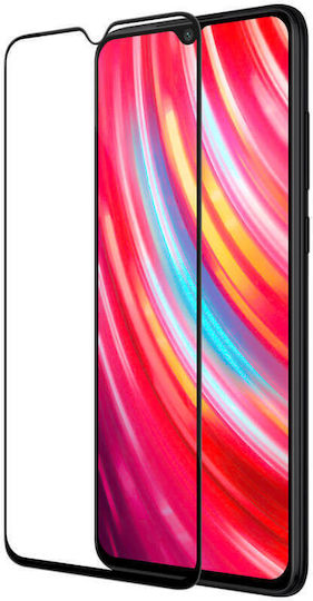 Vollflächig gehärtetes Glas Schwarz (Xiaomi Redmi 8/8A)
