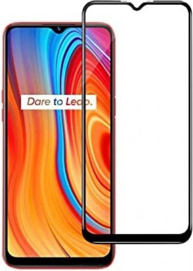 0.3mm Full Glue Full Face Tempered Glass Black (Realme C21Y, Realme C25Y)