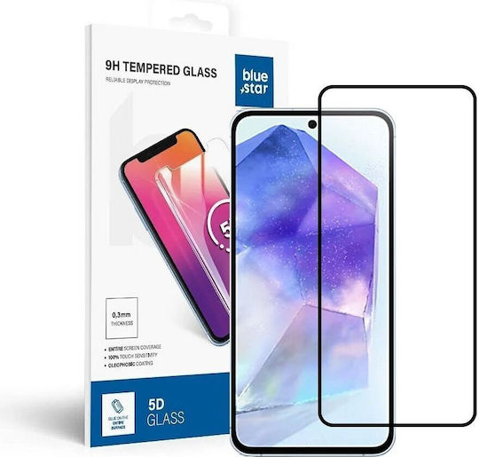 Full Glue Full Face Tempered Glass Black (Samsung A55 5G)
