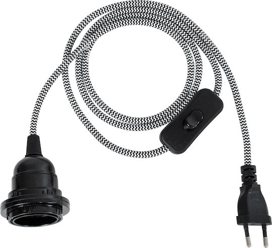 GloboStar Whip Adaptor Pentru Prize Cu Soclu E27 Multicolor 77668
