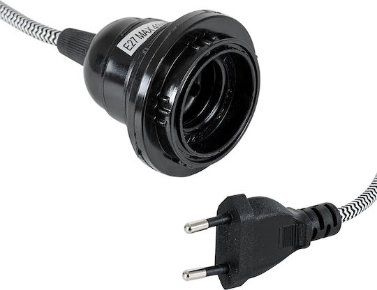 GloboStar Whip Adaptor Pentru Prize Cu Soclu E27 Multicolor 77668