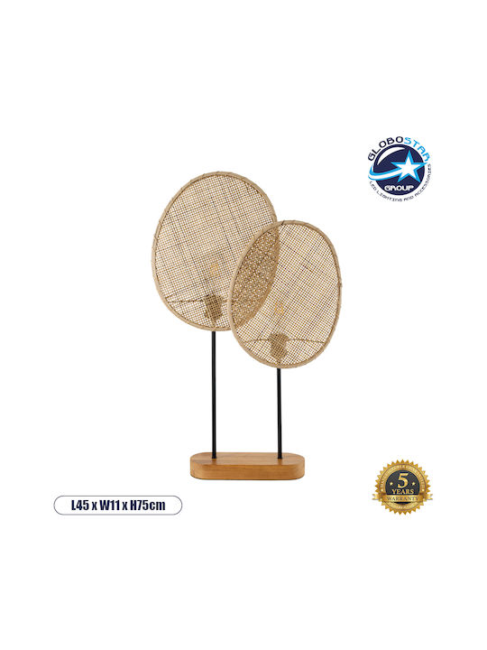 GloboStar Διακοσμητικό Φωτιστικό E27 45x11x75εκ.