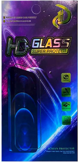 Vollkleber Gehärtetes Glas Schwarz (Galaxy S25)
