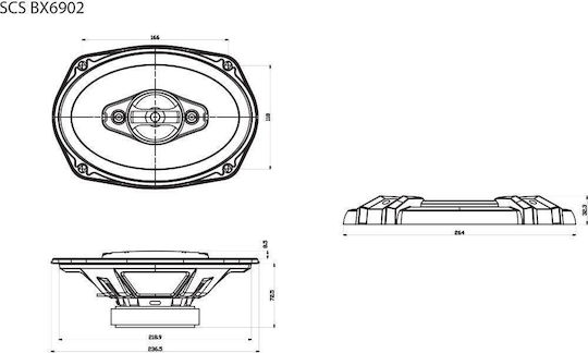 Sencor Σετ Ηχεία Αυτοκινήτου 6x9" με 50W RMS (4 Δρόμων)
