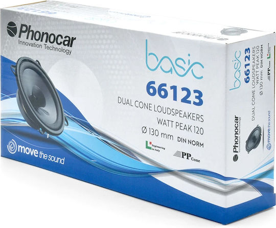 Phonocar Set Boxe Auto 5.25" cu 25W RMS (Dual Cone)