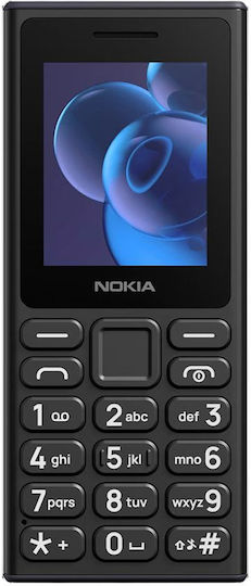 Nokia 110 (2024) Dual SIM Κινητό με Κουμπιά (Ελληνικό Μενού) Μαύρο