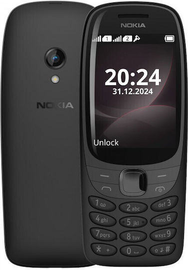 Nokia 6310 (2024) Dual SIM Κινητό με Κουμπιά (Αγγλικό Μενού) Μαύρο
