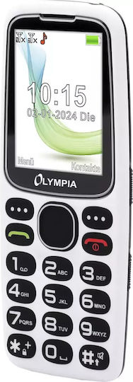 Olympia Star Dual SIM Κινητό με Μεγάλα Κουμπιά Λευκό