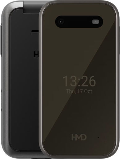 HMD 2660 Flip Dual SIM Mobile with Large Buttons Black
