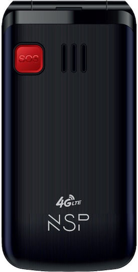 NSP 2650DS Dual SIM (48MB/125MB) Mobile with Buttons Black