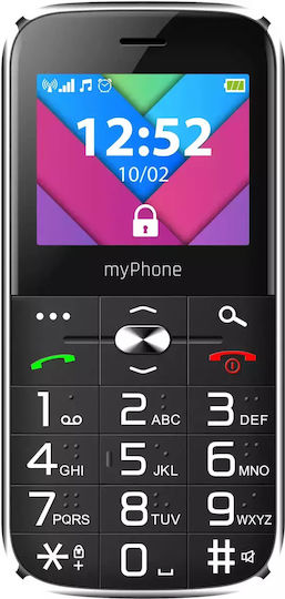 MyPhone Halo C Dual SIM Κινητό με Μεγάλα Κουμπιά Μαύρο