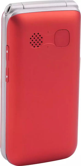 Olympia Vitus Dual SIM Κινητό με Μεγάλα Κουμπιά (Αγγλικό) Κόκκινο