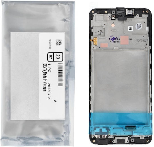 Samsung Οθόνη με Μηχανισμό Αφής και Πλαίσιο για Samsung Galaxy A16 5G A166B (Μαύρο)