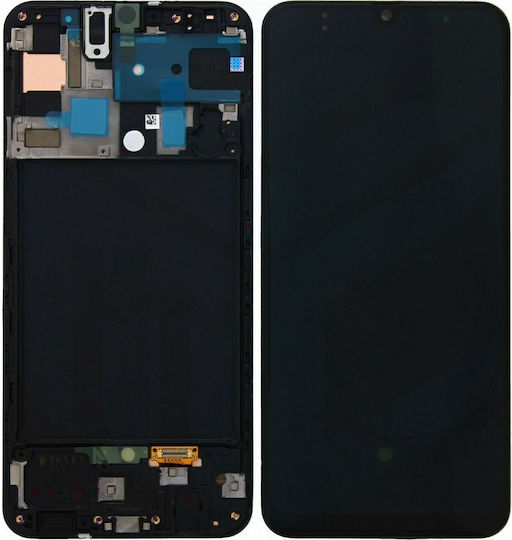 Οθόνη OLED Lcd με Μηχανισμό Αφής και Πλαίσιο για Samsung Galaxy A50 SM-A505 (Μαύρο)