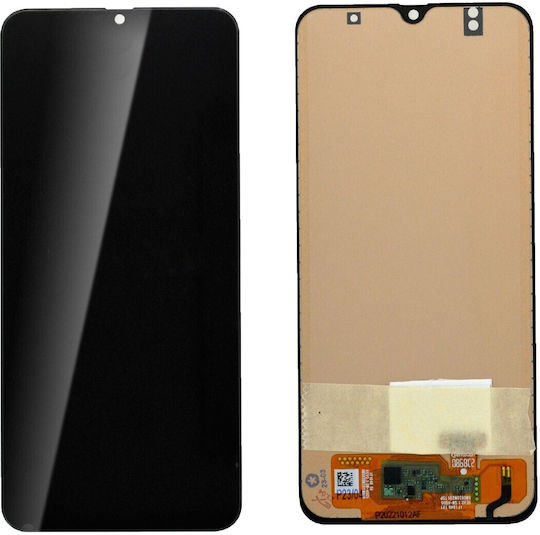 Οθόνη OLED OLED mit Touch-Mechanismus für Galaxy A50 (Schwarz)