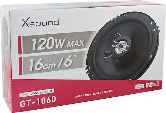 Xsound GT-1060 Σετ Ηχεία Αυτοκινήτου 6" με 120W RMS (2 Δρόμων)
