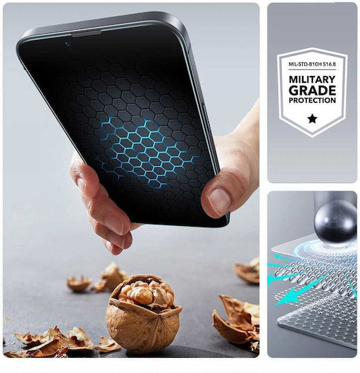 ESR Ultrafit 2.5D Full Glue Tempered Glass 2 Buc (iPhone 17e / 16e / 14 / 13 / 13 Pro)