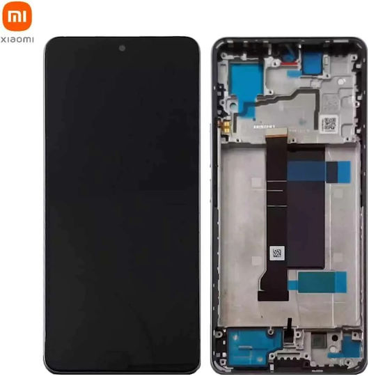 Lcd Display + Touch Unit + Front Cover Xiaomi Redmi Note 13 Pro+ 5g Black Service Pack