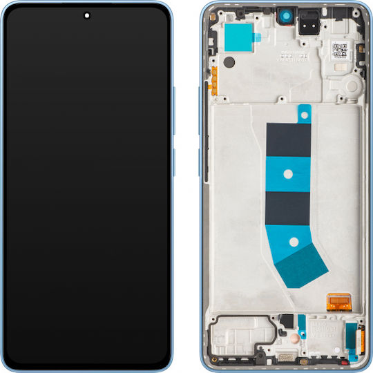 Xiaomi Οθόνη με Μηχανισμό Αφής και Πλαίσιο για Xiaomi Redmi Note 13 4G (Μπλε)