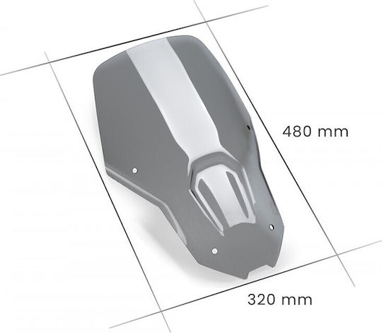 Puig Motorcycle Windshield & Windscreen Tinted Visor for Honda CRF1100L Africa Twin 21396H
