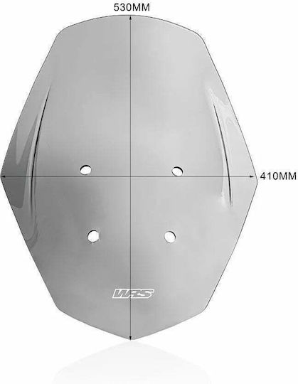 WRS Transparentes Visier Motorrad für Aprilia SR GT 200 - SR GT 200 AP007F