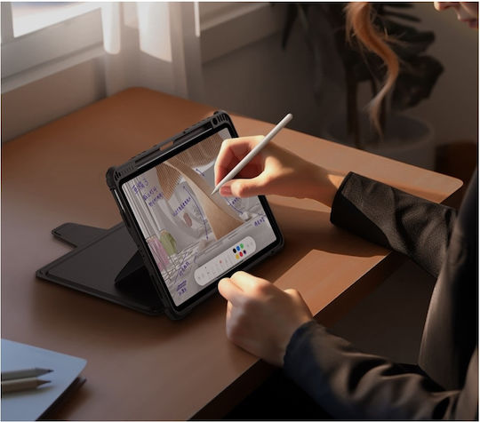 Nillkin Bumper Flip Cover with Keyboard in English US Black (iPad Air 2020/2022 / iPad Pro 2018 11" / iPad Pro 2020 11" / iPad Pro 2021 11" / iPad Pro 2022 11'' / iPad Pro 2024 11" / iPad Air 11" 2024/2025/2026)