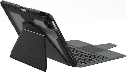 Nillkin Bumper Flip Cover with Keyboard in English US Black (iPad Air 2020/2022 / iPad Pro 2018 11" / iPad Pro 2020 11" / iPad Pro 2021 11" / iPad Pro 2022 11'' / iPad Pro 2024 11" / iPad Air 11" 2024/2025/2026)