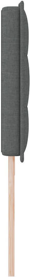 vidaXL Wooden Bed Headboard Dark Gray 200x88cm
