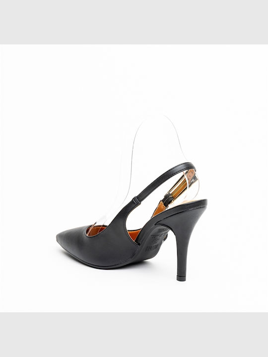 Pumps mit Riemchen Schwarz