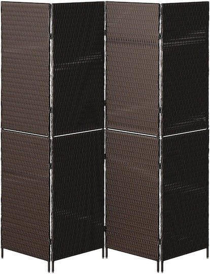 vidaXL Decorativ Paravan Plastic 195x180cm