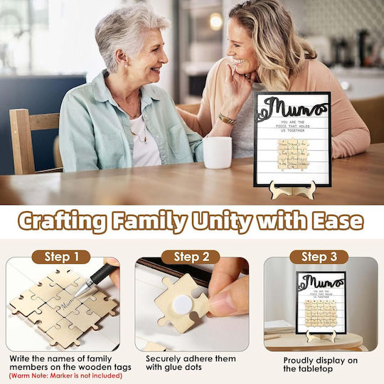 Gift Mom Puzzle "mom You Are Piece That Connects Us"