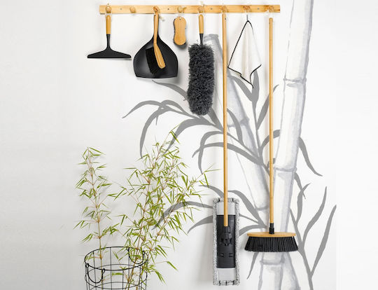 Homea Wooden Dustpan & Brush Set 22.5x35cm