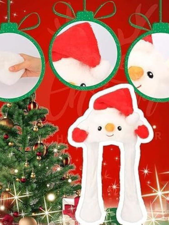 Set Christmas Led Hats Santa Snowman Moving Ears 2pcs
