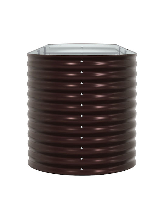 vidaXL Garten Topf Metallisch Brown 320x80x81cm.