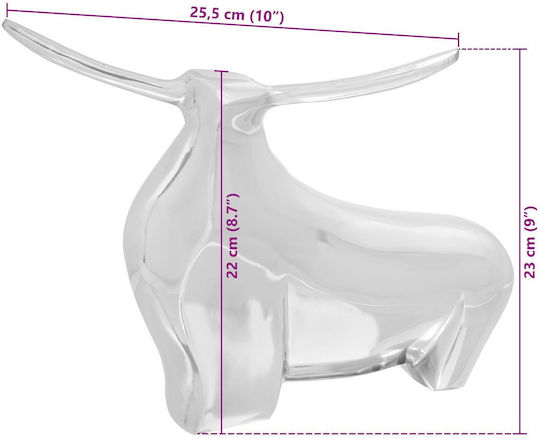 vidaXL Διακοσμητικό Αγαλματίδιο από Μέταλλο 37x44x17cm