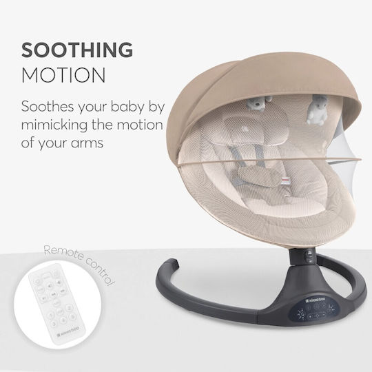 Kikka Boo Elektrisch Baby Relax Codie mit Musik Beige für Kind bis 9kg